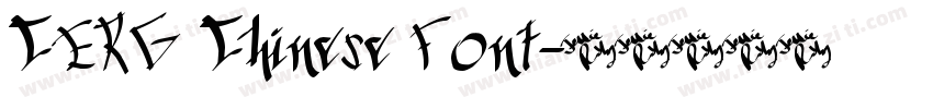 CERG Chinese Font字体转换